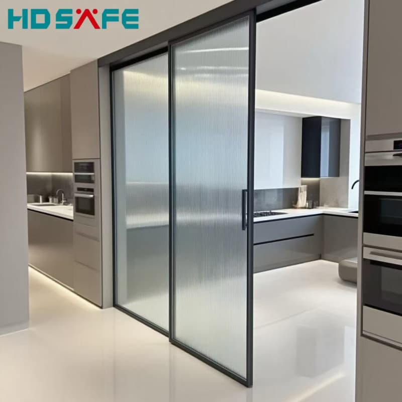 Modern Design Custom Kitchen Sliding Glass Door System Ultra-Narrow Track Glass Sliding Door Interior