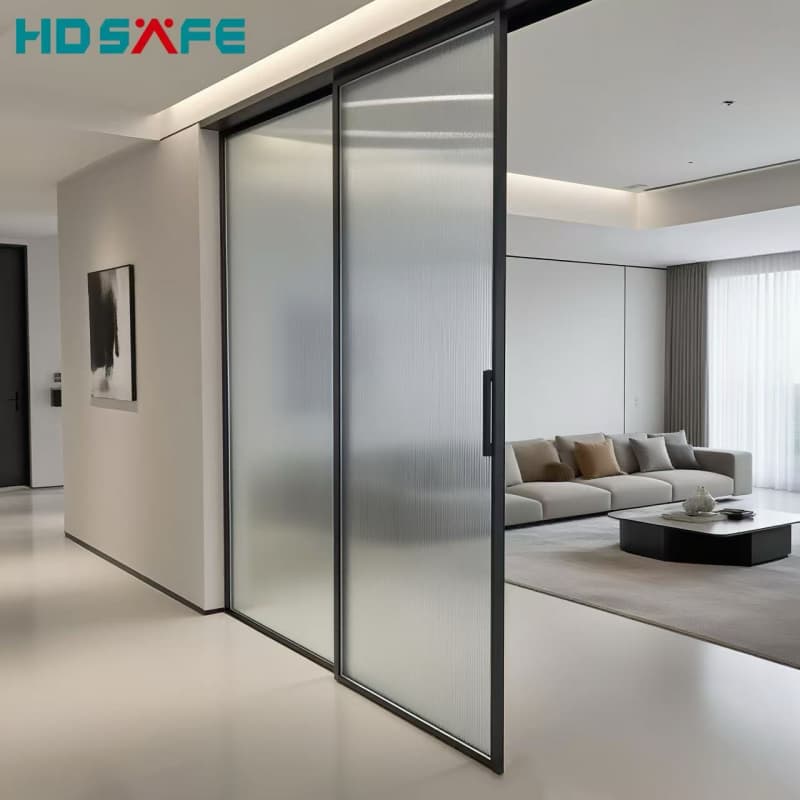 Modern Design Custom Kitchen Sliding Glass Door System Ultra-Narrow Track Glass Sliding Door Interior