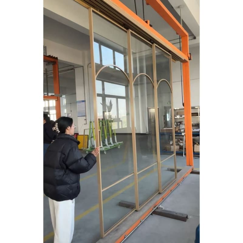 Ultra Slim Glass Sliding Door for Home Germany Hardware Narrow Frame Sliding Door China Factory