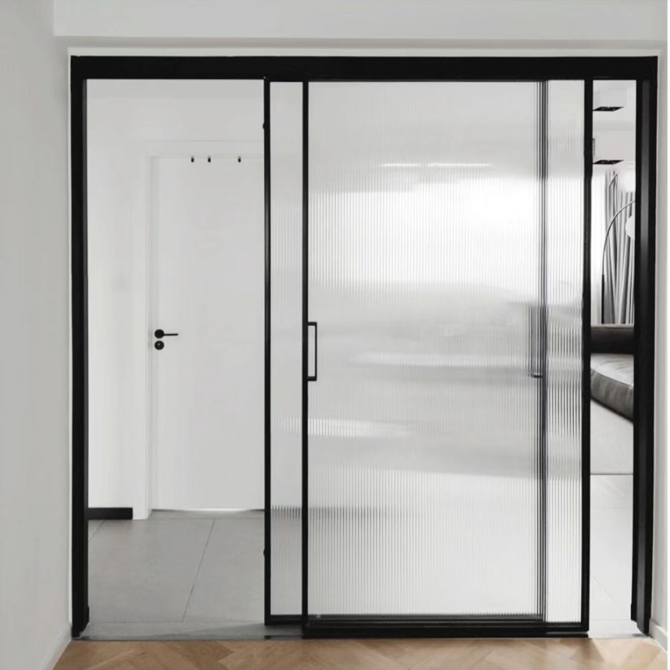 Interior Popular Sliding Glass Doors Modern Automatic Glass Sliding Door System Extremely Narrow Modern Sliding Door