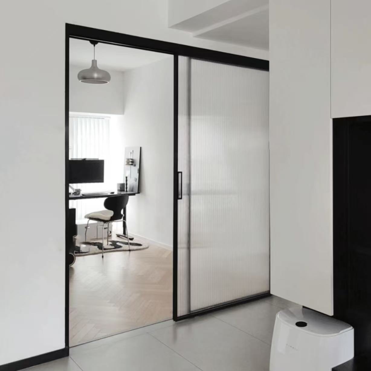 Interior Popular Sliding Glass Doors Modern Automatic Glass Sliding Door System Extremely Narrow Modern Sliding Door
