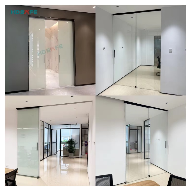 Custom Frameless Glass Sliding Door Automatic Glass Sliding Door Interior Sliding Glass Doors
