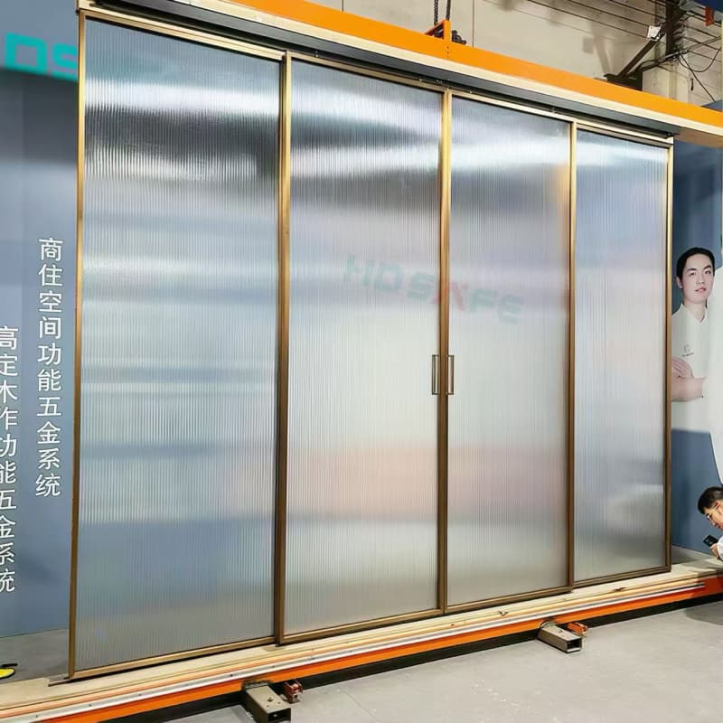  Luxury Sliding Door with Soft Close Modern Extremely Narrow Aluminum Glass Sliding Door
