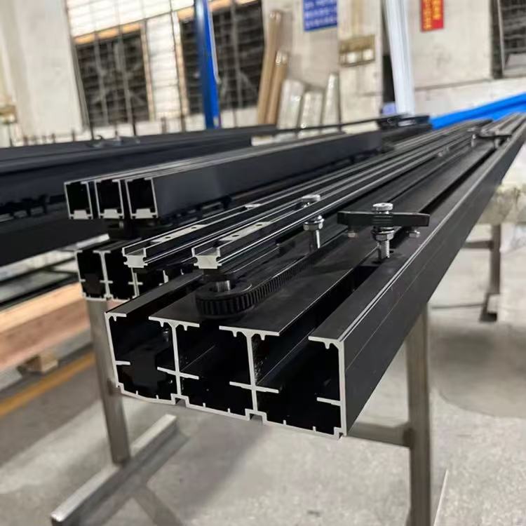 Single-Sliding Aluminum Framed Glass Ghost Door for Interior Living Room Kitchen Bathroom or Entry Hidden-Track Design