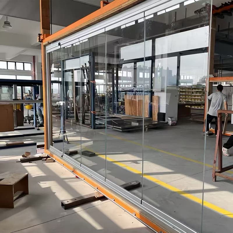 Modern Sunroom Sliding Folding Glass Door Bi Folding Door Accordion Folding Glass Door Aluminum Patio Bifold Doors