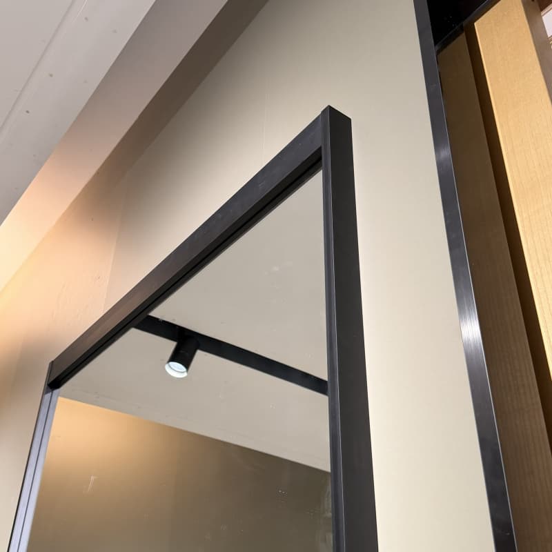 Custom Sliding Ghost Door Trackless Mirror Waterproof Barn Door Glass Hanging for Bedroom Bathroom Kitchen