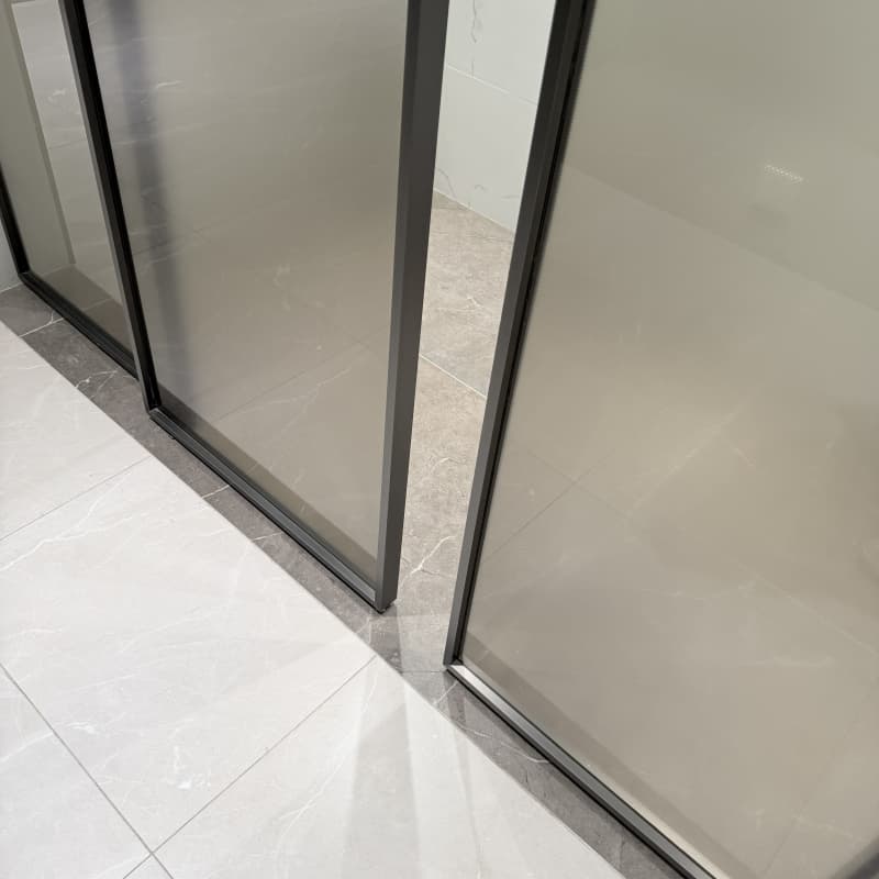 Aluminium Glass Sliding Door 8mm Glass Sliding Door Interior Glass Sliding Door No Bottom Track