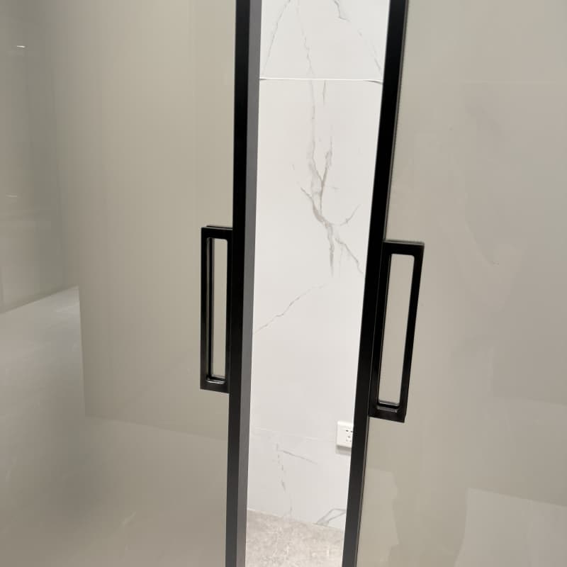 Aluminium Glass Sliding Door 8mm Glass Sliding Door Interior Glass Sliding Door No Bottom Track