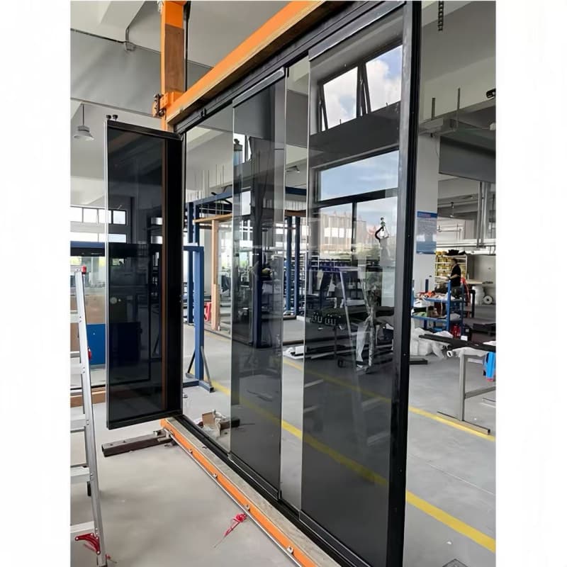 HDSAFE Modern Style Folding Slide Doors Waterproof For Villas Aluminum Alloy Exterior Bifold Glass Folding Doors