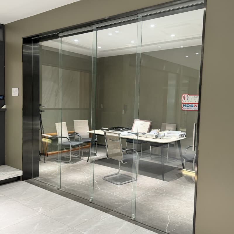 HDSAFE Study Room Sliding Door Frameless Sliding Glass Doors Factory Doors Supplier
