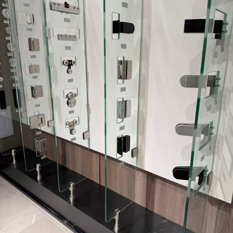 HDSAFE Sliding Glass Door Roller Stainless Steel 8-12mm Frameless Sliding Folding Glass Door Roller High Quality Door Roller