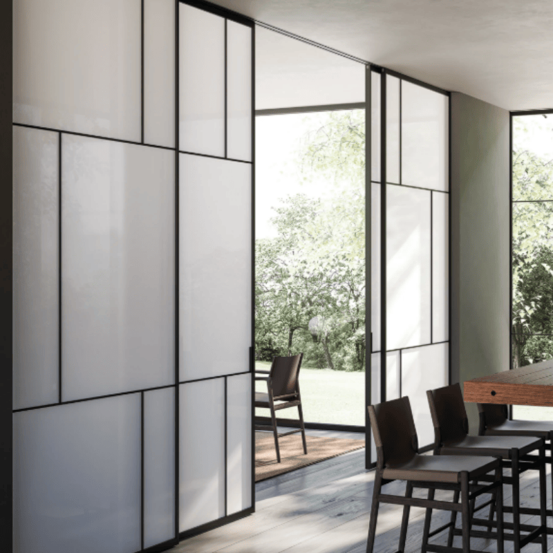 HDSAFE 2025 Aluminium Double Tempered Glass Sliding Doors High Quality Energy Efficient Sliding Door