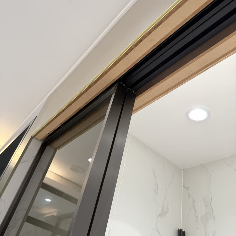 Aluminium Glass Sliding Door 8mm Glass Sliding Door Interior Glass Sliding Door No Bottom Track