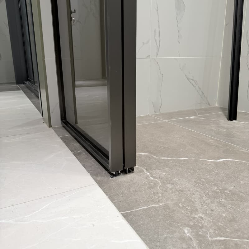 Aluminium Glass Sliding Door 8mm Glass Sliding Door Interior Glass Sliding Door No Bottom Track