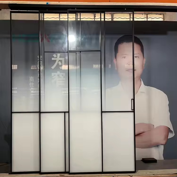High-End Modern Aluminum Glass Sliding Doors For Houses Hotels Villa Living Rooms Glass Doors