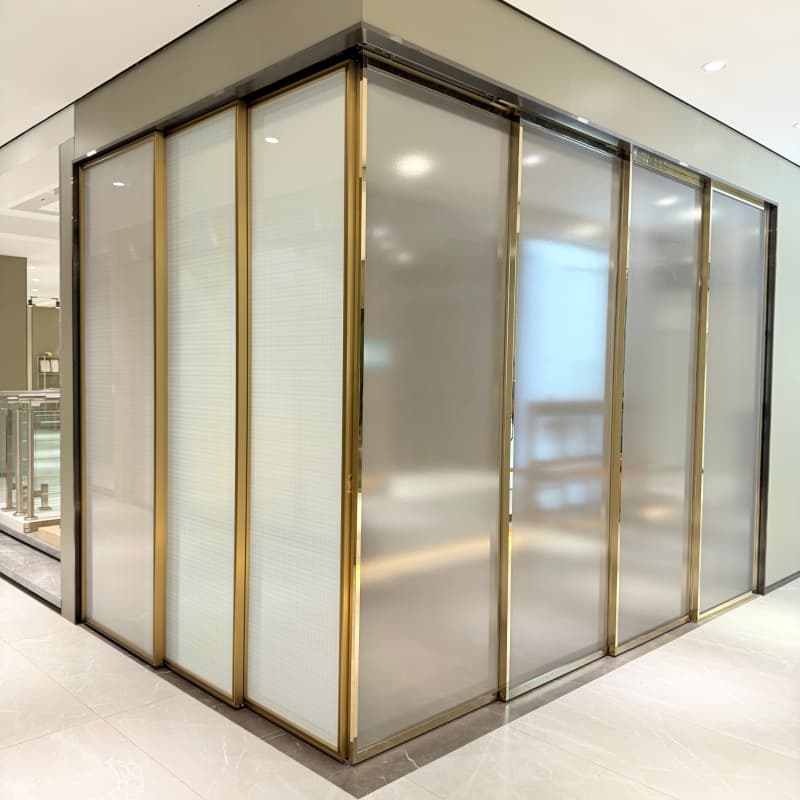 Custom Frosted Glass Sliding Doors for 5-Star Hotels | European Villa Project OEM
