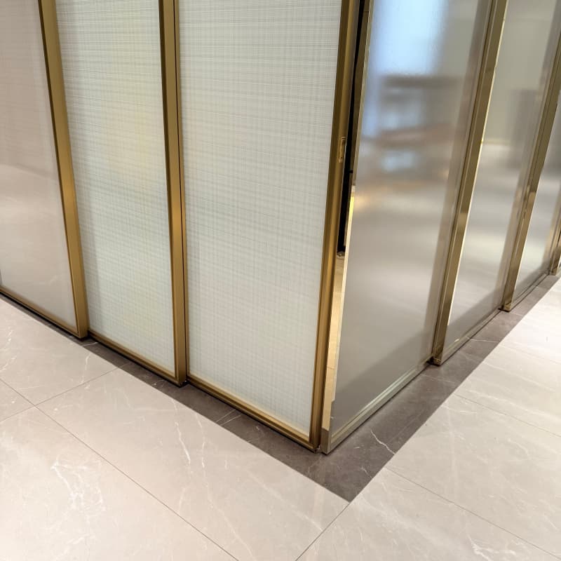 European Luxury Hotel Sliding Door | Frosted Glass | 5-Star Project Customization