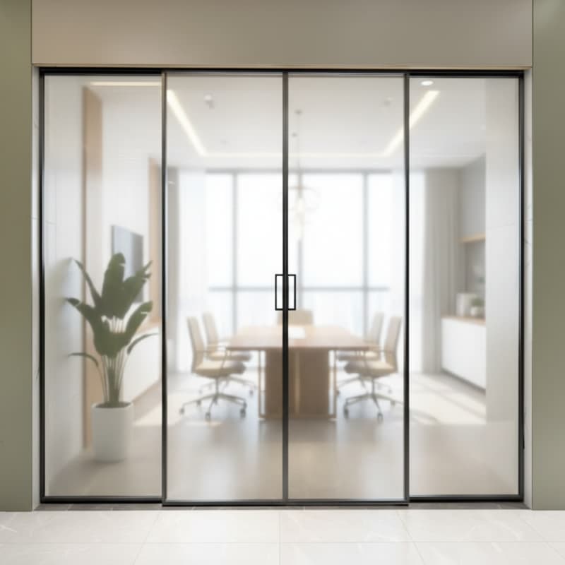 Elegant Office Sliding Door Interiors | Custom Solutions by HDSAFE
