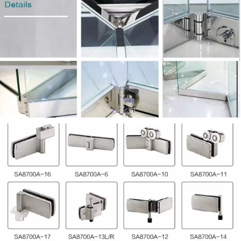 HDSAFE Folding Glass Door Aluminum Glass Folding Door Patio Accordion Glass Partition Walls
