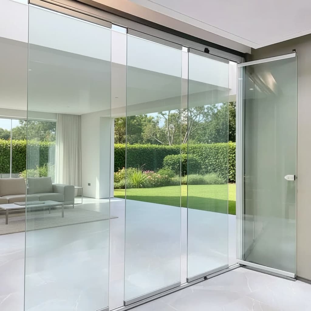 Frameless Folding Glass Door | Space-Saving Sliding Door System for Balcony & Patio