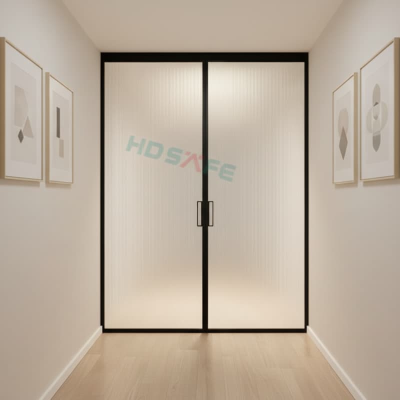 HDSAFE Interior Cavity Sliding Pocket Door Factory Easy Install Soft Closing Pocket Sliding Door Hardware Wooden Pocket Door