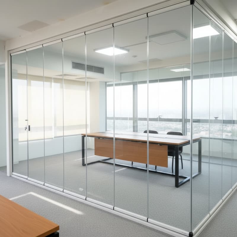 Office Glass Partition Wall System | Custom Soundproof Modular Glass Partitions for Modern Workspaces