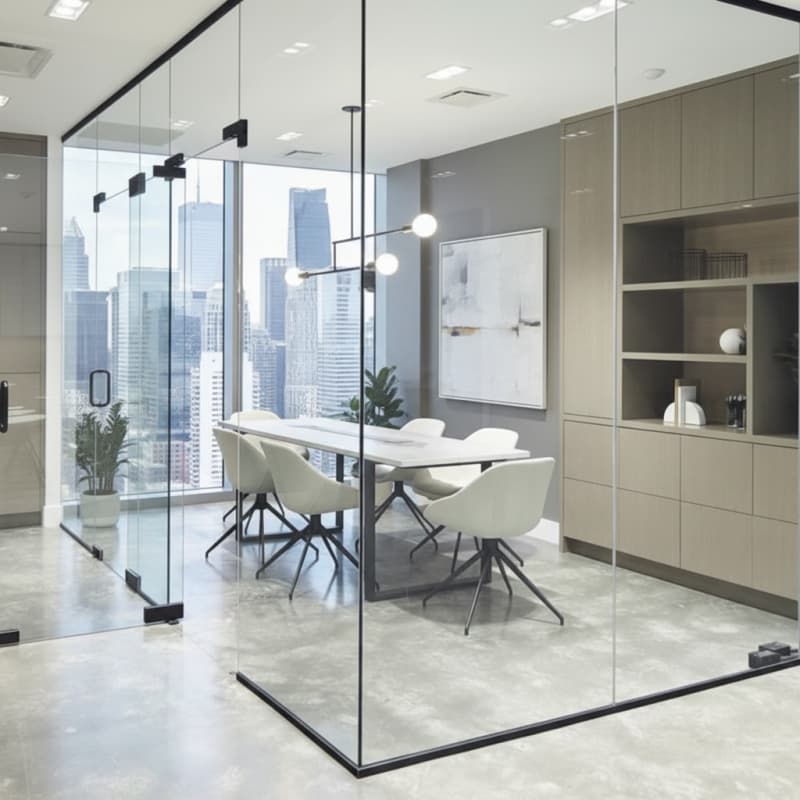 Glass Office Partitions Design