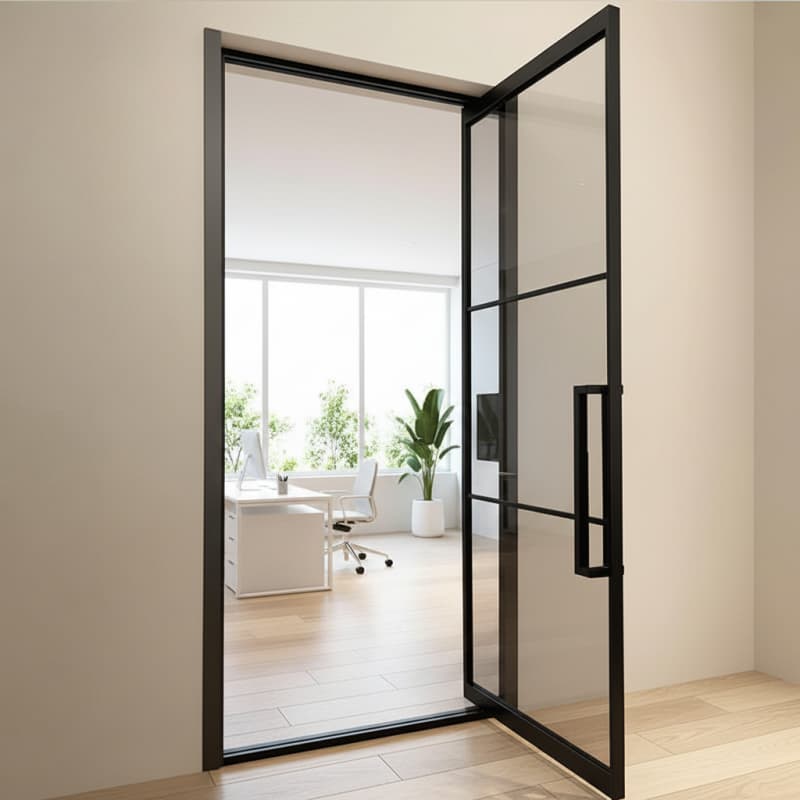 Custom Office Glass Swing Doors | Personalized Size, Finish & Style