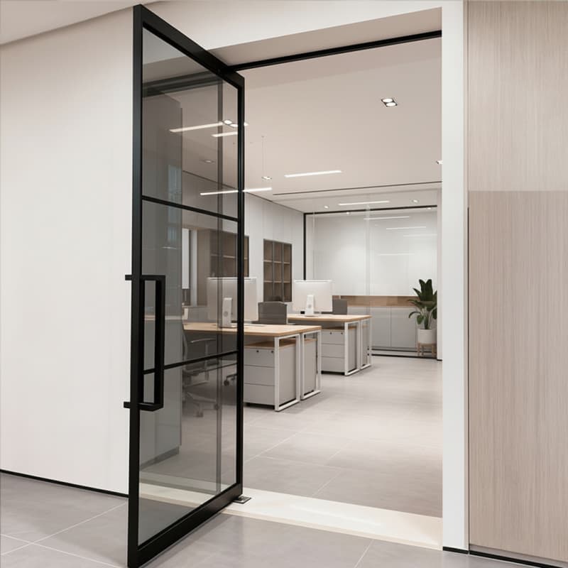 Custom Interior Glass Swing Doors | Size, Finish & Design for Homes & Commercial Spaces