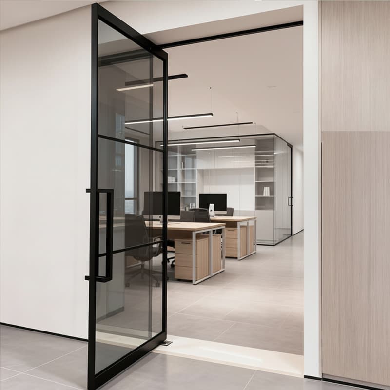 Custom Interior Glass Swing Doors | Size, Finish & Design for Homes & Commercial Spaces
