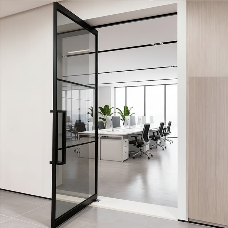 Custom Interior Glass Swing Doors | Size, Finish & Design for Homes & Commercial Spaces