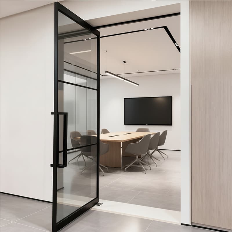 Custom Interior Glass Swing Doors | Size, Finish & Design for Homes & Commercial Spaces