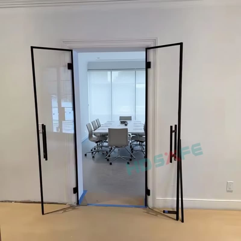 Custom Office Glass Swing Doors | Personalized Size, Finish & Style