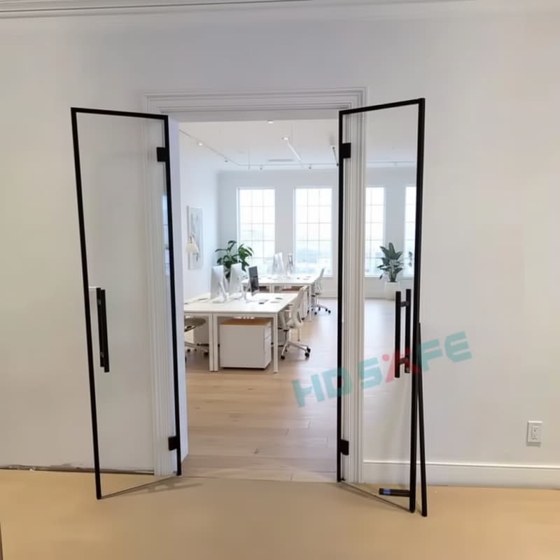 Custom Office Glass Swing Doors | Personalized Size, Finish & Style