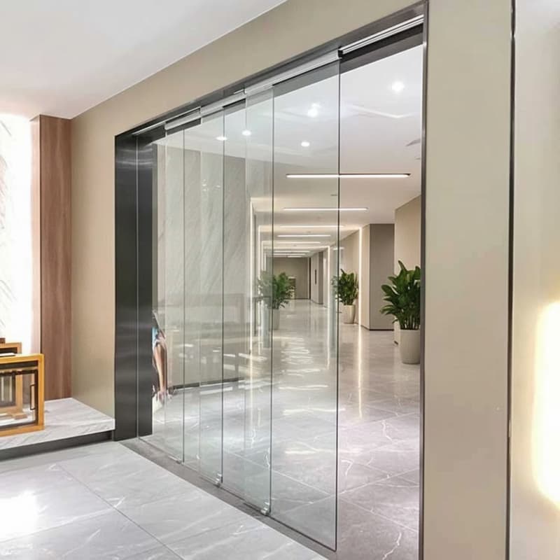 Frameless Glass Sliding Doors for Office Partitions
