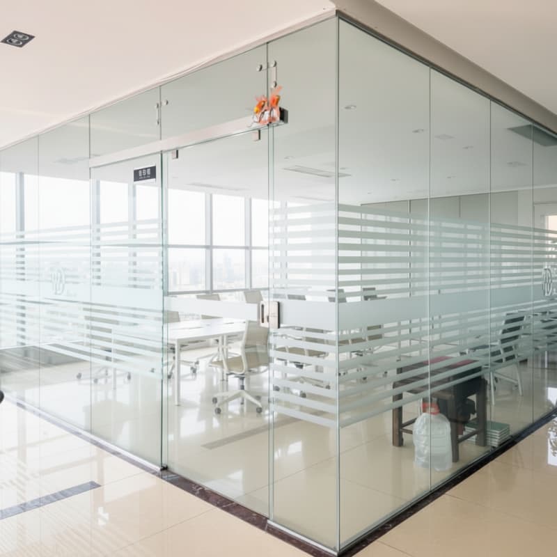 Frameless Glass Sliding Doors for Office Partitions