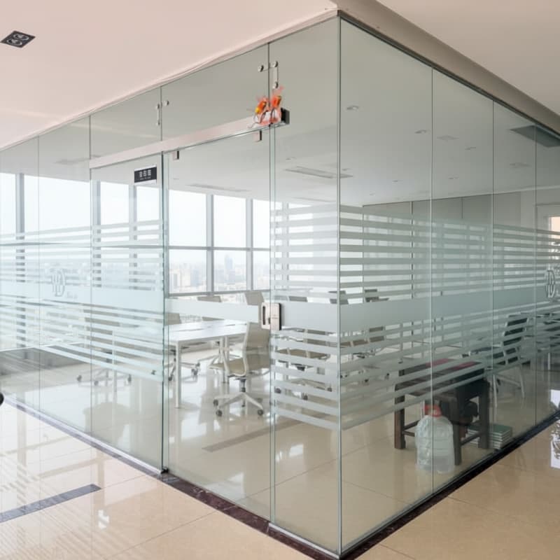 Modern Glass Office Partitions Design | Sleek Aesthetics for Contemporary Interiors