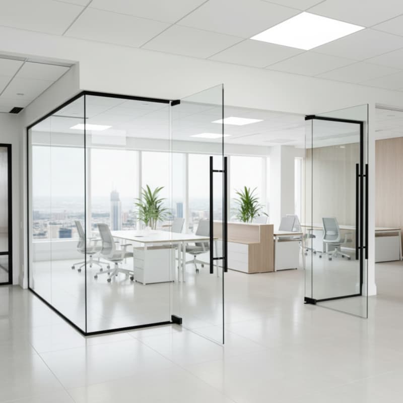 Minimalist Glass Office Partitions Design Premium & Custom for Global Projects