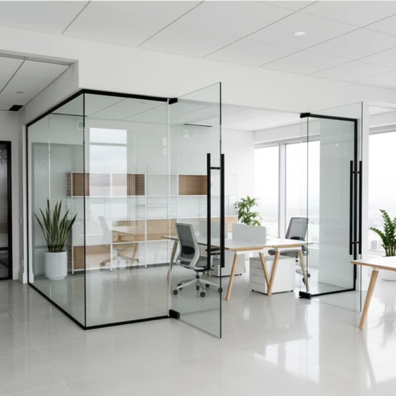 Minimalist Glass Office Partitions Design Premium & Custom for Global Projects