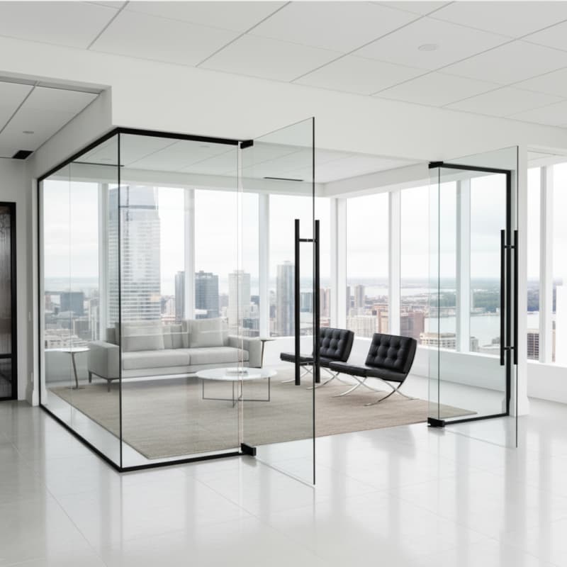 Glass Office Partitions Design 