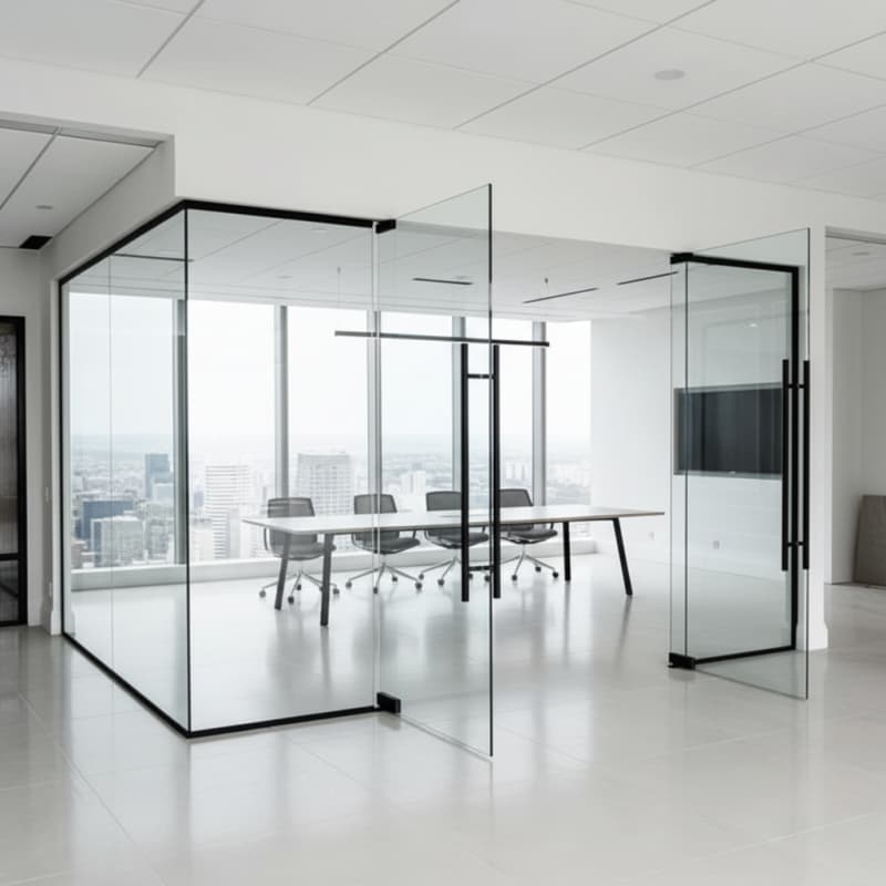 Glass Office Partitions Design 