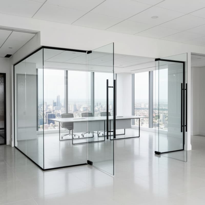 Glass Office Partitions Design 