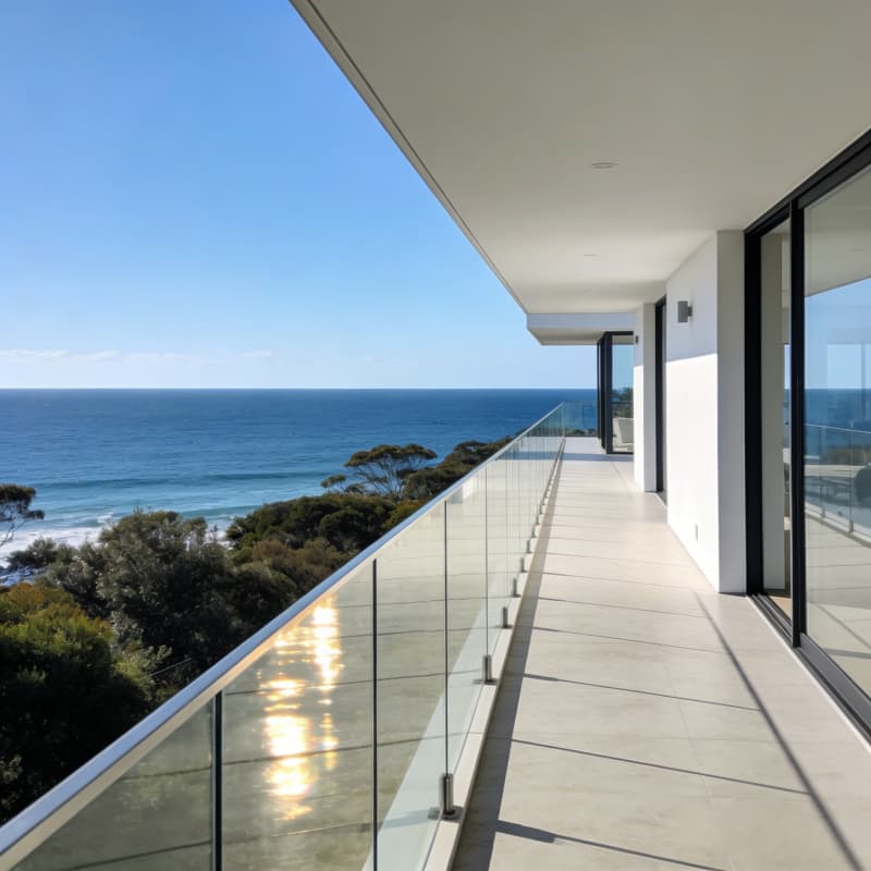 Glass Railings for Australian Resorts | Marine-Grade & NCC Compliant