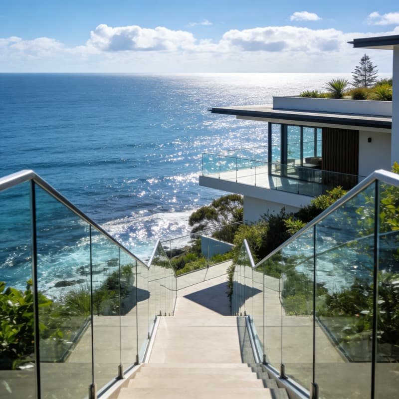 Glass Railings for Australian Resorts | Marine-Grade & NCC Compliant
