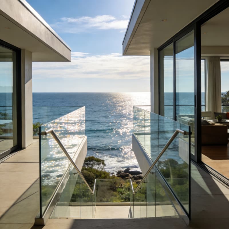 Glass Railings for Australian Resorts | Marine-Grade & NCC Compliant