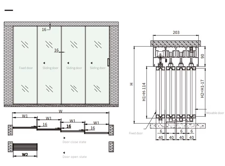 High-End Sliding Hardware Custom Interior Sliding Door Factory HDSAFE CE certified