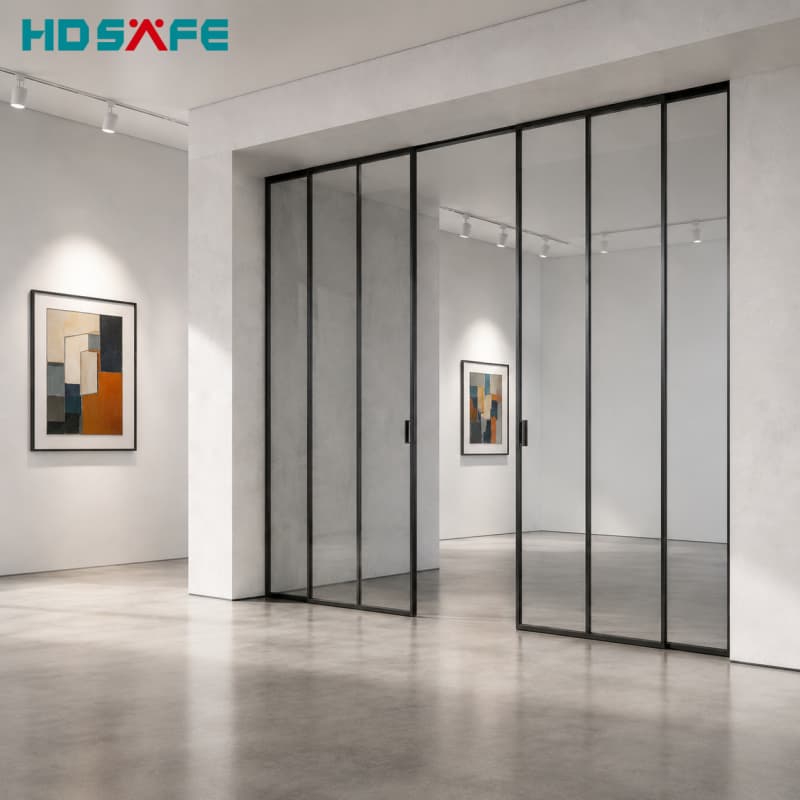 Custom Slim Frame Glass Sliding Doors Luxury Glass Sliding Doors for Hotels & Apartments
