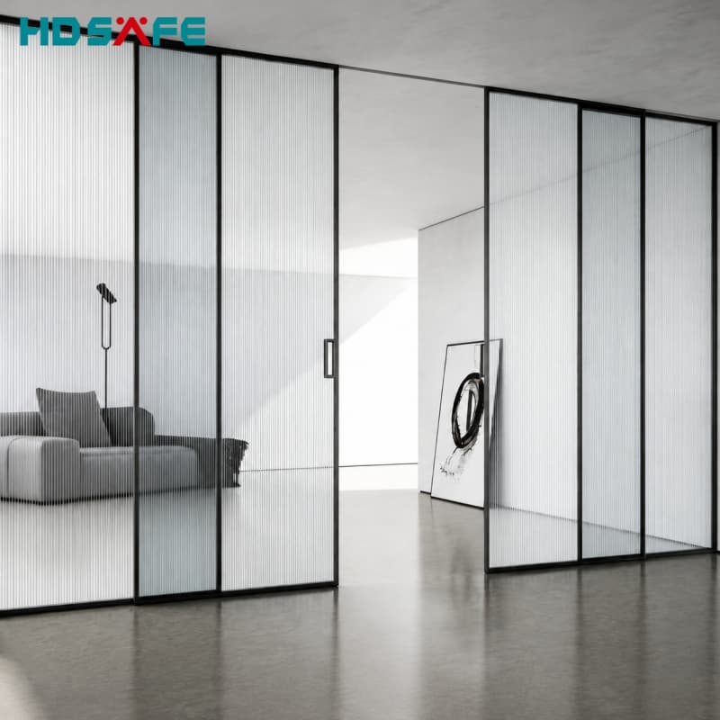Custom Slim Frame Glass Sliding Doors Luxury Glass Sliding Doors for Hotels & Apartments