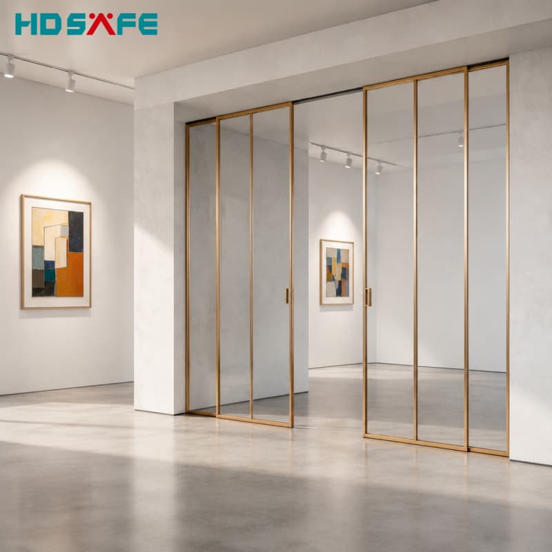 Custom Slim Frame Glass Sliding Doors Luxury Glass Sliding Doors for Hotels & Apartments