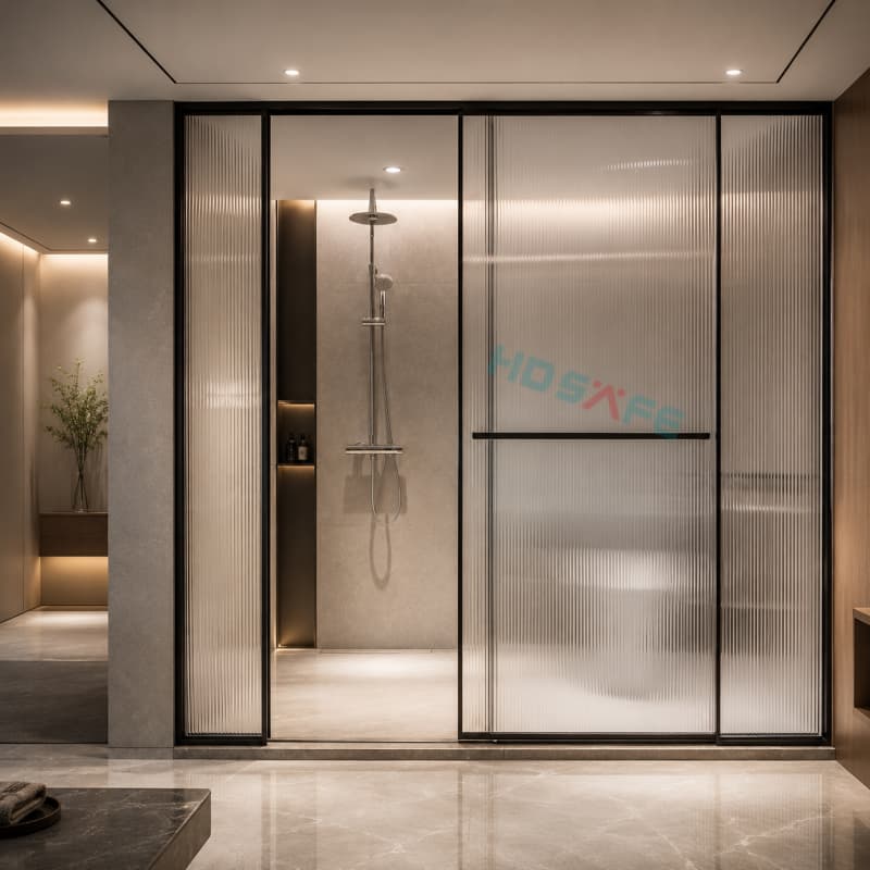 HDSAFE Frosted Glass Sliding Door Systems For Hotels, Offices & Interior Partitions